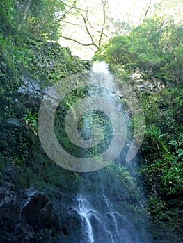 Waterfall in Hooleipalaoa Gulch