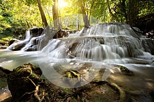 Waterfall Huay Mae Kamin Thailand