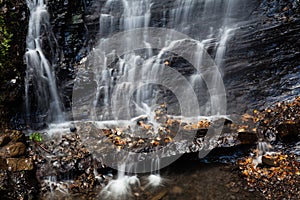 Waterfall Huk in the Carpathian mountains