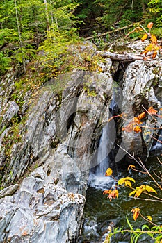 Waterfall at Huntington Gorge in Vermont