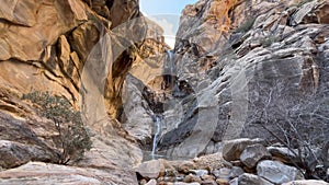 Waterfall at Ice Box Canyon in Red Rock Canyon