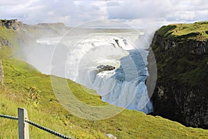 A waterfall in Iceland - Gullfoss