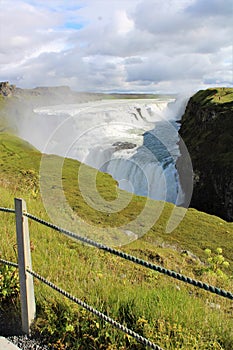 A waterfall in Iceland - Gullfoss