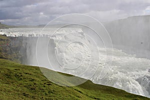 A waterfall in Iceland - Gullfoss