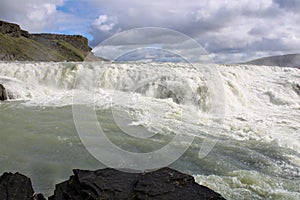 A waterfall in Iceland - Gullfoss