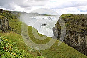 A waterfall in Iceland - Gullfoss