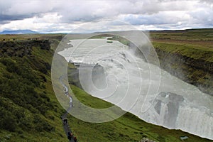 A waterfall in Iceland - Gullfoss