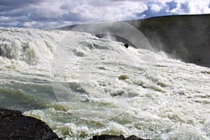 A waterfall in Iceland - Gullfoss