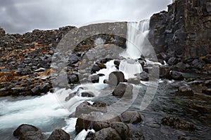 Waterfall in Iceland
