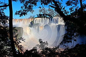 Waterfall, Iguazu, Argentina, water, nature, sky, celestial, strength, indomitable