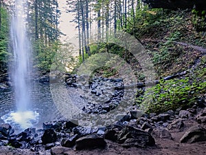 Waterfall inside a forest