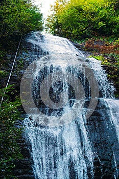 Waterfall Irina. Eastern Abkhazia. Near the town of Tkvarcheli. Akarmara District