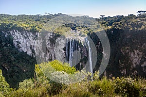 Waterfall of Itaimbezinho Canyon at Aparados da Serra National Park - Cambara do Sul, Rio Grande do Sul, Brazil photo