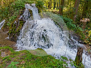 A waterfall on the Janj Mountain stream near Sipovo