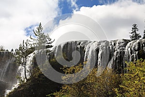 Waterfall in Jiuzhaigou National Park