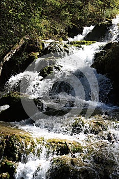 Waterfall in Jiuzhaigou National Park of Sichuan China