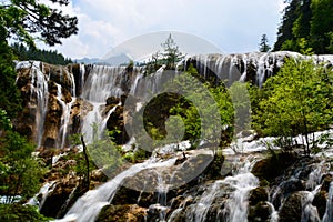 Waterfall at Jiuzhaigou National Park ï¼Œsicuan china.