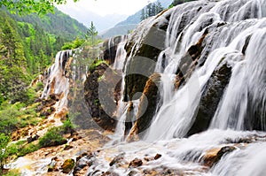Waterfall at Jiuzhaigou, Sichuan, China