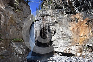 - Waterfall at Johnston Canyon Banff