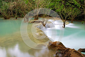 Waterfall in the jungle, kuangsi