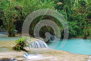 Waterfall in the jungle, kuangsi