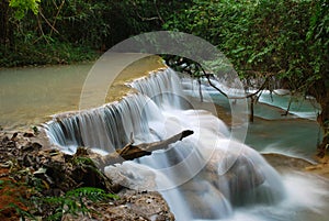 Waterfall in the jungle, kuangsi
