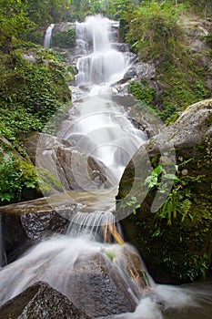 Waterfall in jungle near Chiang Rai