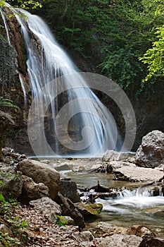 Waterfall Jur-Jur. Crimea. photo