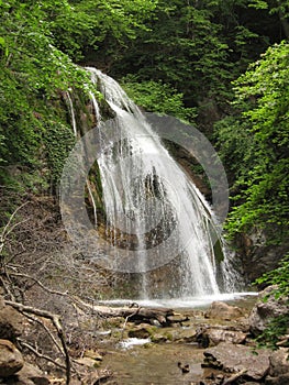 Waterfall Jur-Jur, Ukraine, Crimea