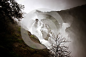 Waterfall in karnataka (India) photo