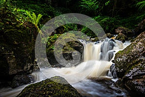 Waterfall on Kirk Burn, Campsie Glen