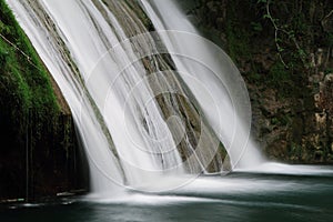 Waterfall known as La Pedrera dÃ¢â¬â¢en Biel photo