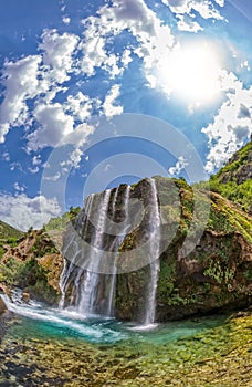 Waterfall Krcic fisheye