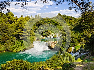 Waterfall KRKA in Croatia