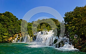 Waterfall KRKA in Croatia