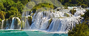 Waterfall KRKA in Croatia photo