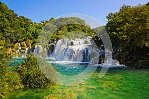 Waterfall KRKA in Croatia