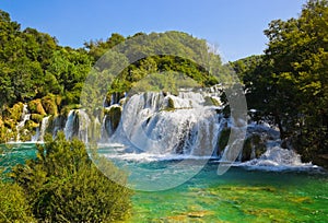 Waterfall KRKA in Croatia