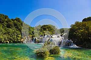 Waterfall KRKA in Croatia