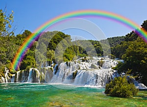 Waterfall KRKA in Croatia