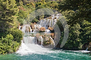 Waterfall in Krka National Park