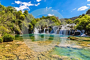 Waterfall In Krka National Park -Dalmatia, Croatia