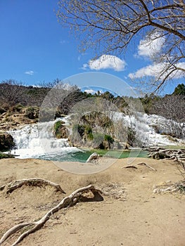 Waterfall of the Lagunas de Ruidera photo