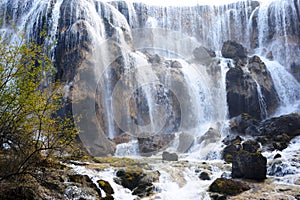 Waterfall landscape of China Jiuzhaigou