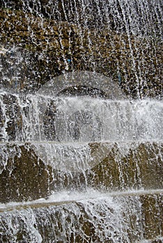 The waterfall landscape at Samundar Katha lake in Nathia Gali, Abbottabad