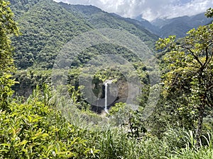 Waterfall Landscapes near BaÃÂ±os Ecuador South America photo