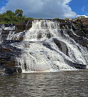 Waterfall with large waterfalls