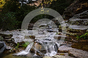 Waterfall in Las Batuecas Natural Park, Salamanca, Spain photo