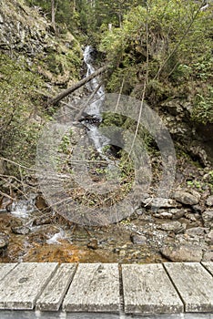 Waterfall in the Lessachtal in Lungau in Austria