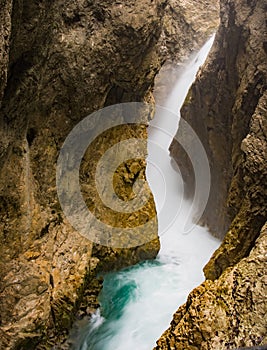 Waterfall in the Leutasch Gorge